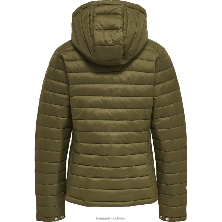 se Hummel kvinnor hmlröd quiltad huvajacka LL40V2868 \"quiltad jacka med huva\"