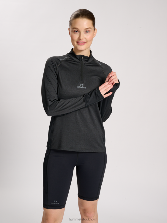 se Hummel kvinnor nwlmesa 1/2 zip l/s LL40V2388 "jacka med halv dragkedja"