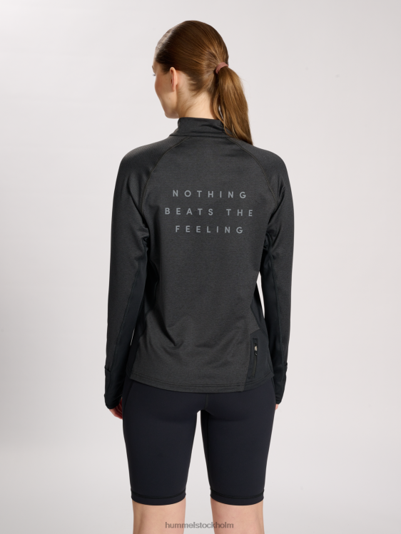 se Hummel kvinnor nwlmesa 1/2 zip l/s LL40V2388 \"jacka med halv dragkedja\"