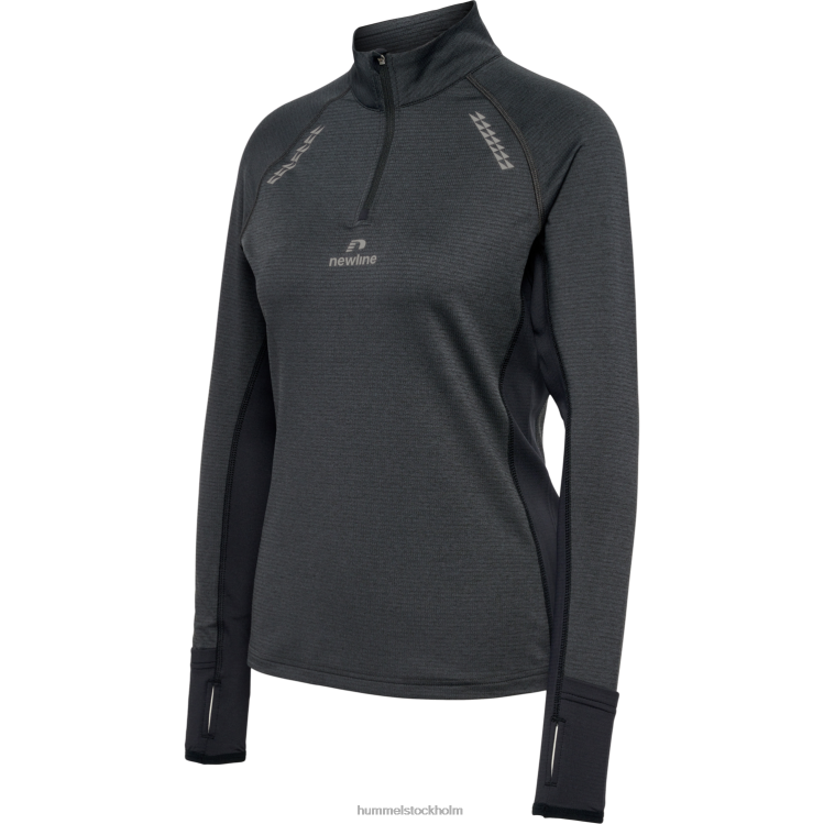 se Hummel kvinnor nwlmesa 1/2 zip l/s LL40V2388 \"jacka med halv dragkedja\"