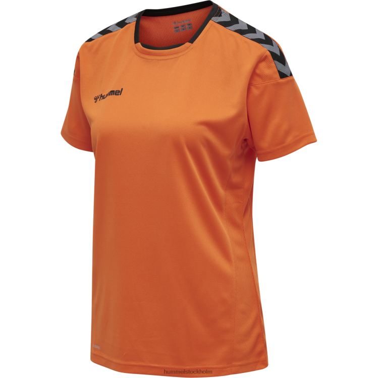 se Hummel kvinnor hmautentisk poly jersey s/s LL40V3722 \"sporttröja med chevrons\"