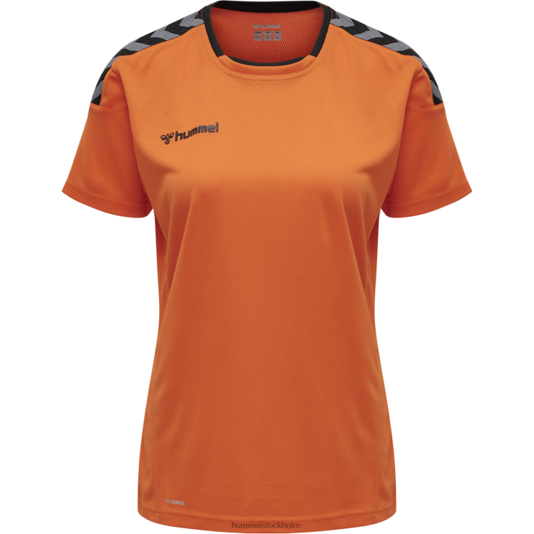 se Hummel kvinnor hmautentisk poly jersey s/s LL40V3722 \"sporttröja med chevrons\"