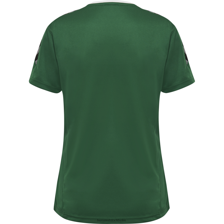 se Hummel kvinnor hmautentisk poly jersey s/s LL40V3730 \"sporttröja med chevrons\"