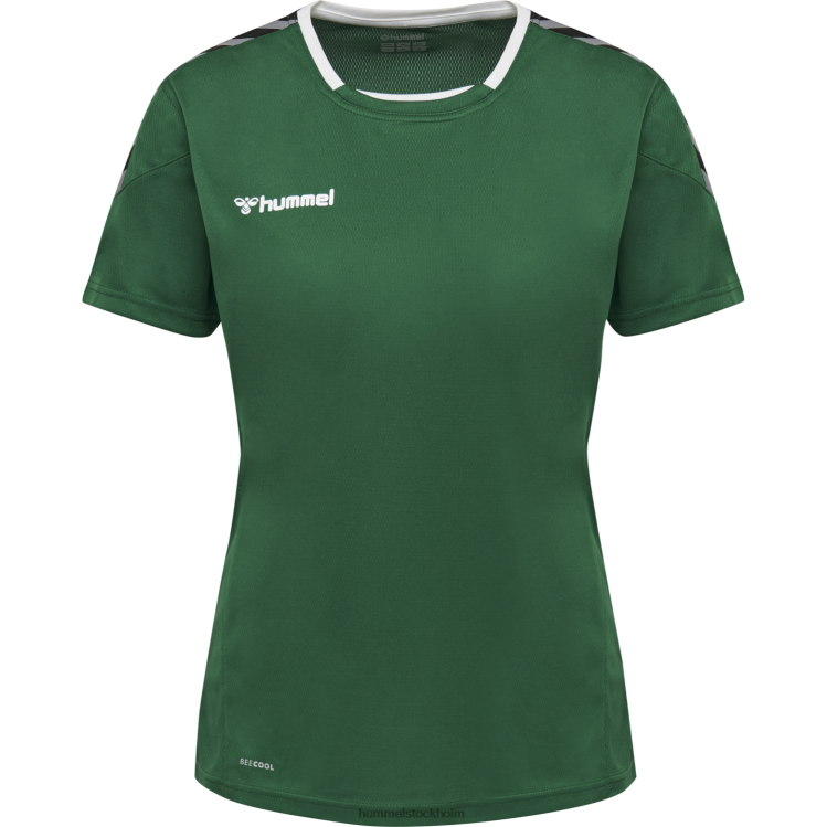se Hummel kvinnor hmautentisk poly jersey s/s LL40V3730 \"sporttröja med chevrons\"