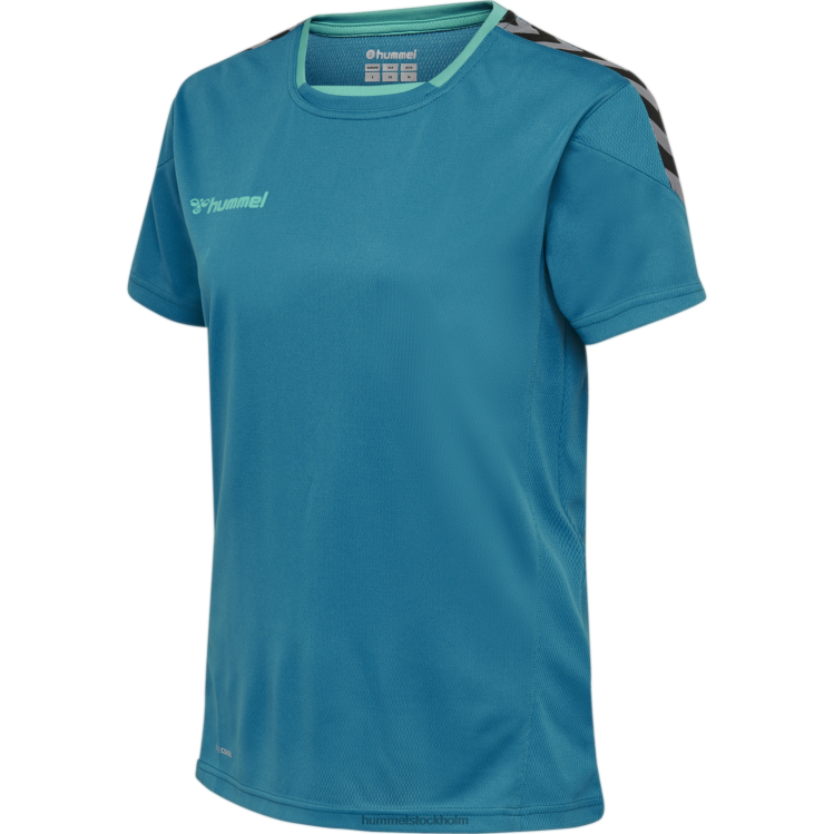 se Hummel kvinnor hmautentisk poly jersey s/s LL40V3735 \"sporttröja med chevrons\"