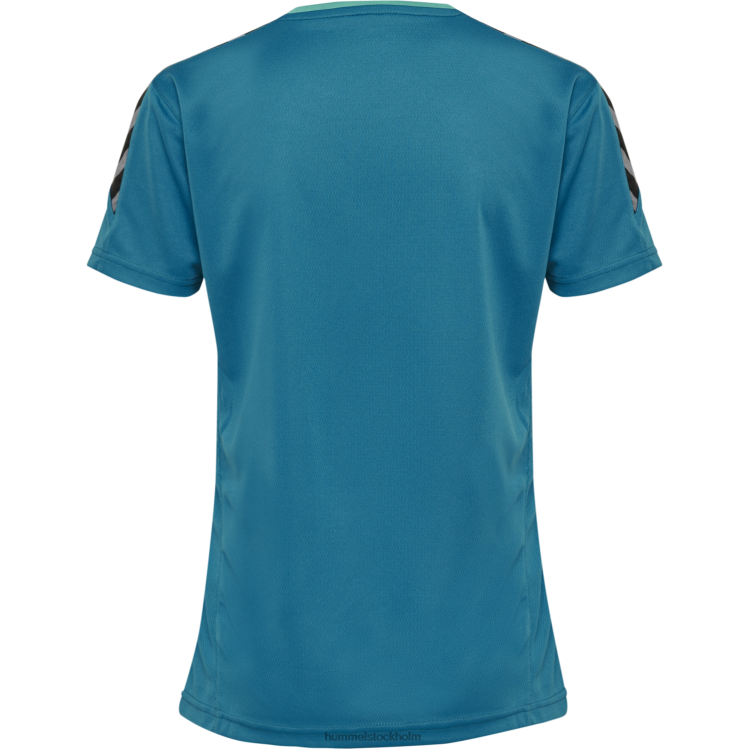 se Hummel kvinnor hmautentisk poly jersey s/s LL40V3735 \"sporttröja med chevrons\"