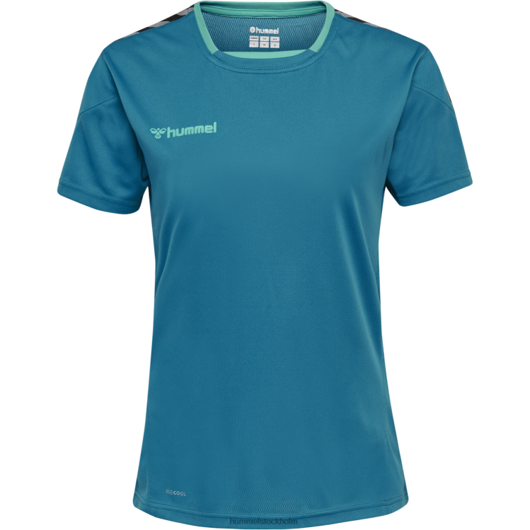se Hummel kvinnor hmautentisk poly jersey s/s LL40V3735 \"sporttröja med chevrons\"