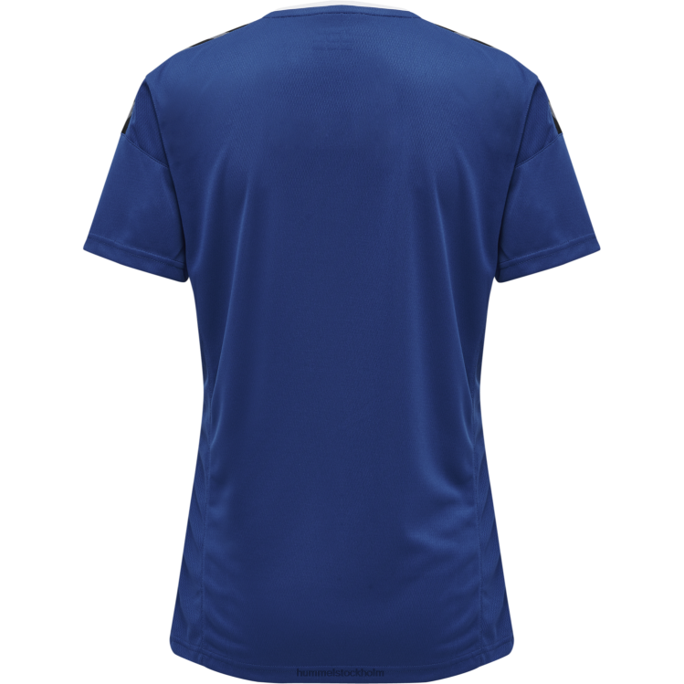 se Hummel kvinnor hmautentisk poly jersey s/s LL40V3740 \"sporttröja med chevrons\"