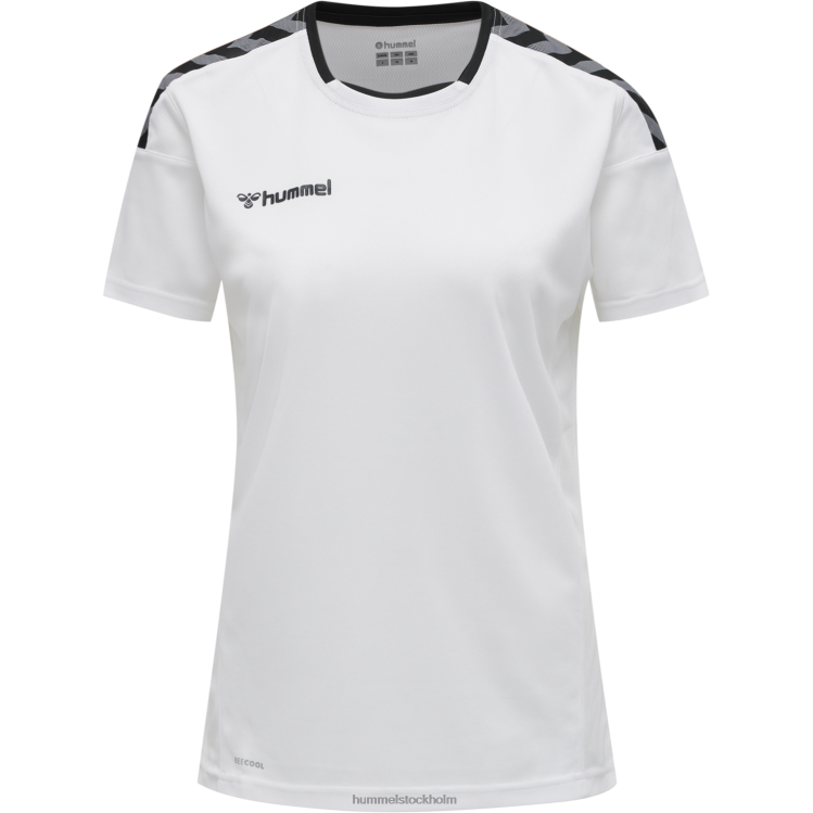 se Hummel kvinnor hmautentisk poly jersey s/s LL40V3753 \"sporttröja med chevrons\"