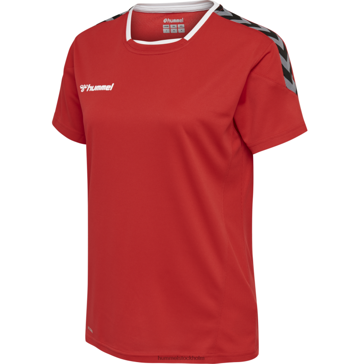 se Hummel kvinnor hmautentisk poly jersey s/s LL40V3761 \"sporttröja med chevrons\"