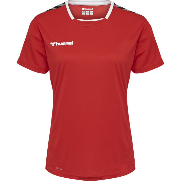 se Hummel kvinnor hmautentisk poly jersey s/s LL40V3761 \"sporttröja med chevrons\"