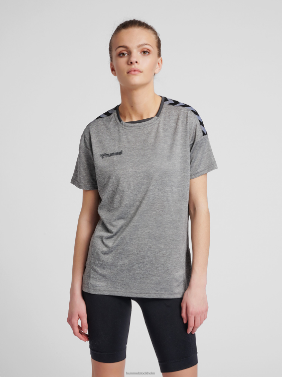 se Hummel kvinnor hmautentisk poly jersey s/s LL40V3768 "sporttröja med chevrons"