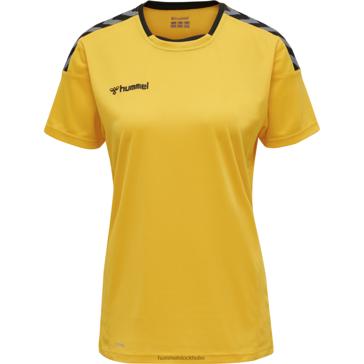 se Hummel kvinnor hmautentisk poly jersey s/s LL40V3802 \"sporttröja med chevrons\"