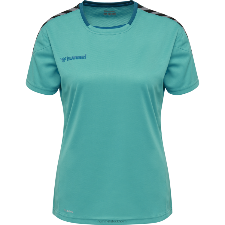 se Hummel kvinnor hmautentisk poly jersey s/s LL40V3945 \"sporttröja med chevrons\"