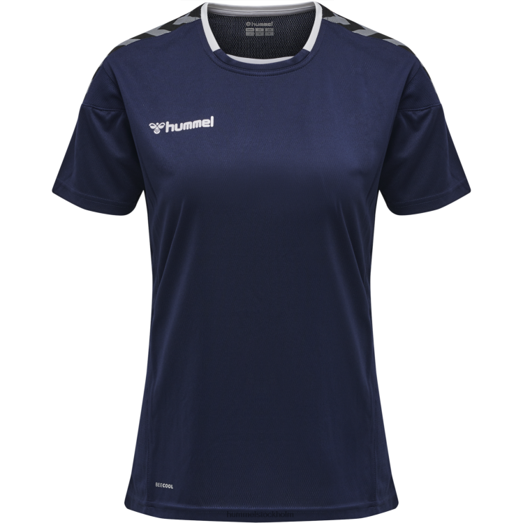 se Hummel kvinnor hmautentisk poly jersey s/s LL40V3966 \"sporttröja med chevrons\"