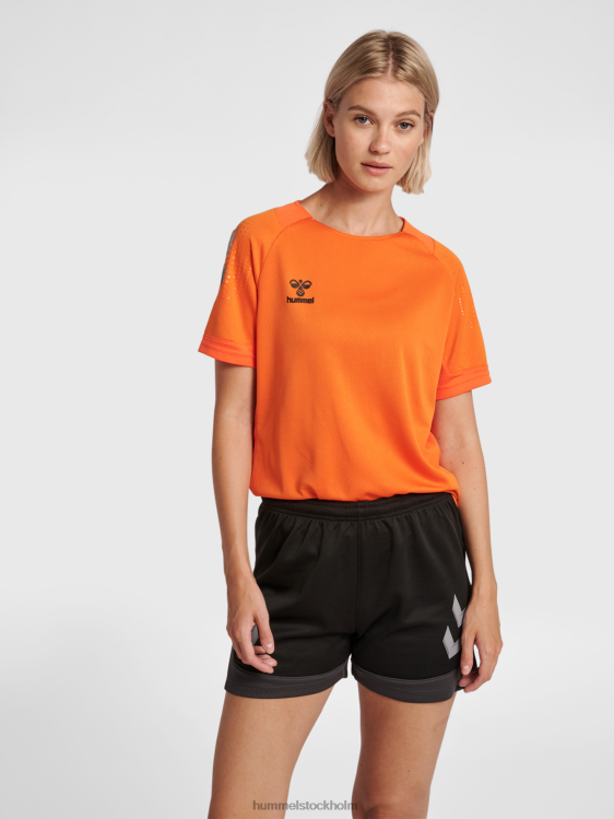 se Hummel kvinnor hmllead s/s poly jersey LL40V3837 "träningströja"