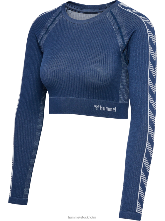 se Hummel kvinnor hlmt blaze sömlös t-shirt l/s LL40V2305 "avskuren långärmad t-shirt"