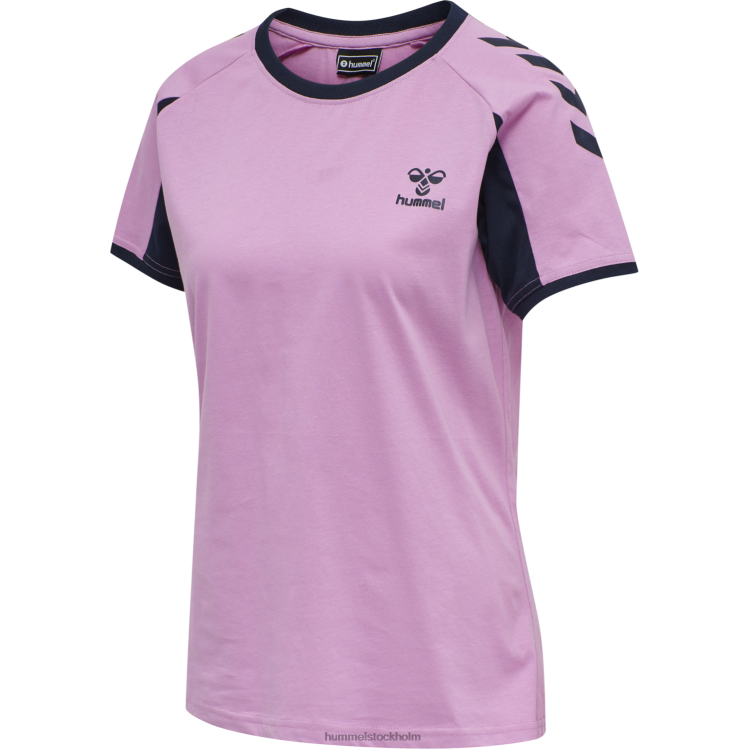 se Hummel kvinnor hmlaction t-shirt i bomull LL40V3845 "kortärmad t-shirt"