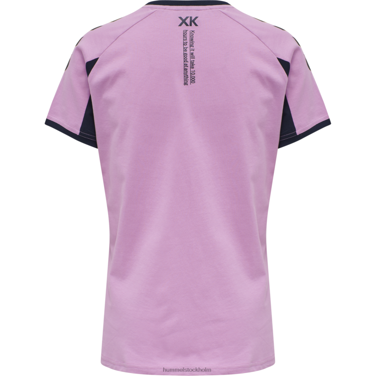 se Hummel kvinnor hmlaction t-shirt i bomull LL40V3845 \"kortärmad t-shirt\"