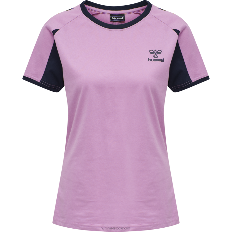 se Hummel kvinnor hmlaction t-shirt i bomull LL40V3845 \"kortärmad t-shirt\"