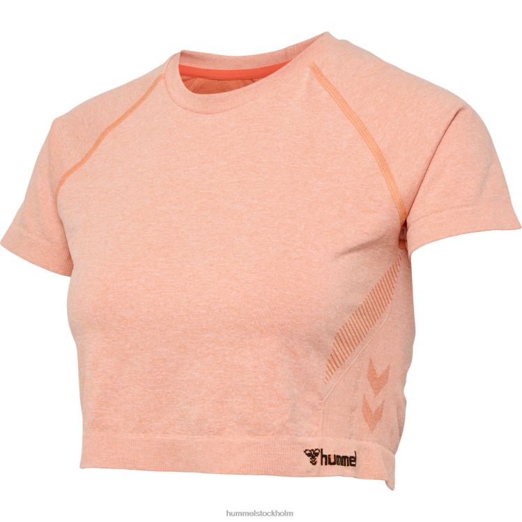 se Hummel kvinnor hmlci sömlös beskuren t-shirt LL40V2433 \"sömlös beskuren t-shirt\"