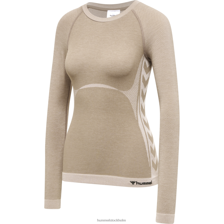 se Hummel kvinnor hmlclea sömlös tight t-shirt ls LL40V2730 \"långärmad tight t-shirt\"