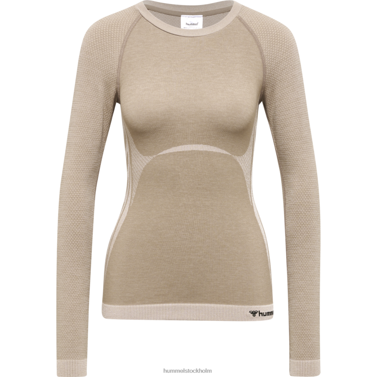 se Hummel kvinnor hmlclea sömlös tight t-shirt ls LL40V2730 \"långärmad tight t-shirt\"