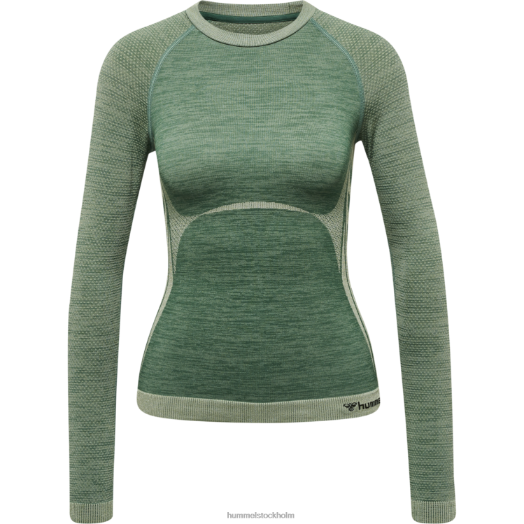 se Hummel kvinnor hmlclea sömlös tight t-shirt ls LL40V3231 \"långärmad tight t-shirt\"