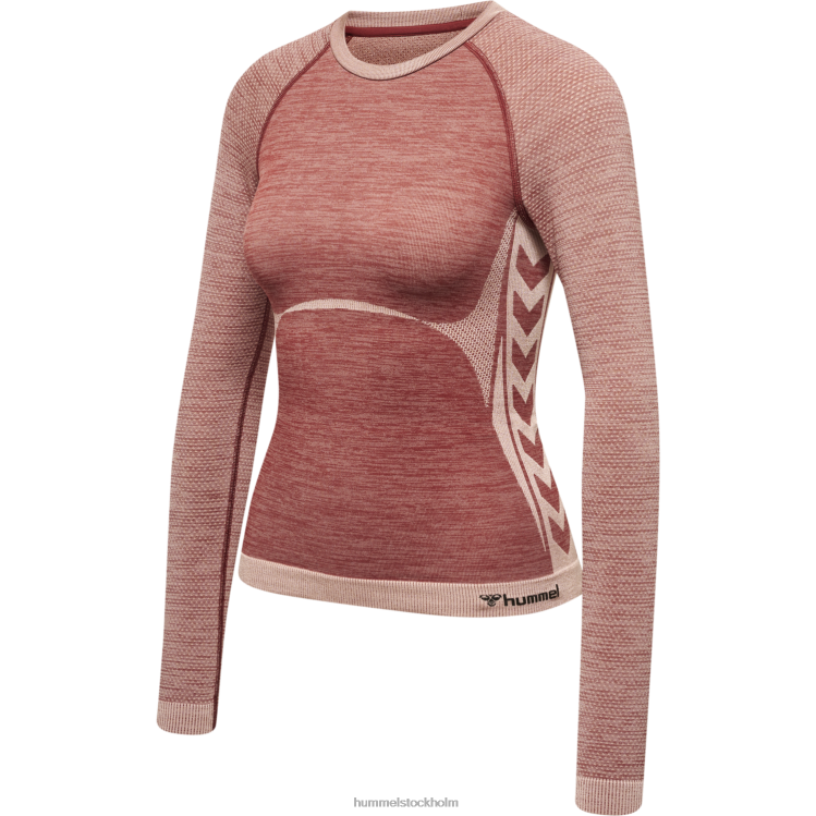 se Hummel kvinnor hmlclea sömlös tight t-shirt ls LL40V3493 \"långärmad tight t-shirt\"