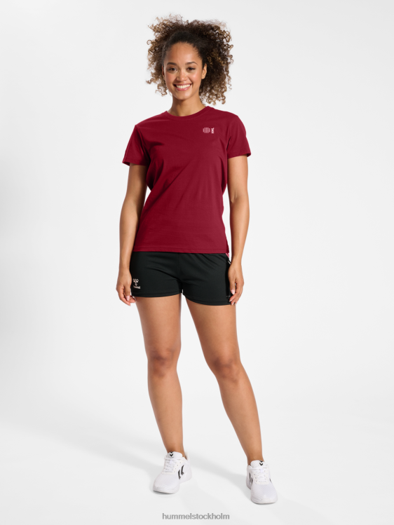 se Hummel kvinnor hmlcourt t-shirt i bomull s/s LL40V2328 \"lätt sportig t-shirt\"