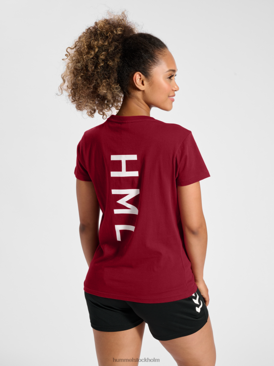 se Hummel kvinnor hmlcourt t-shirt i bomull s/s LL40V2328 \"lätt sportig t-shirt\"