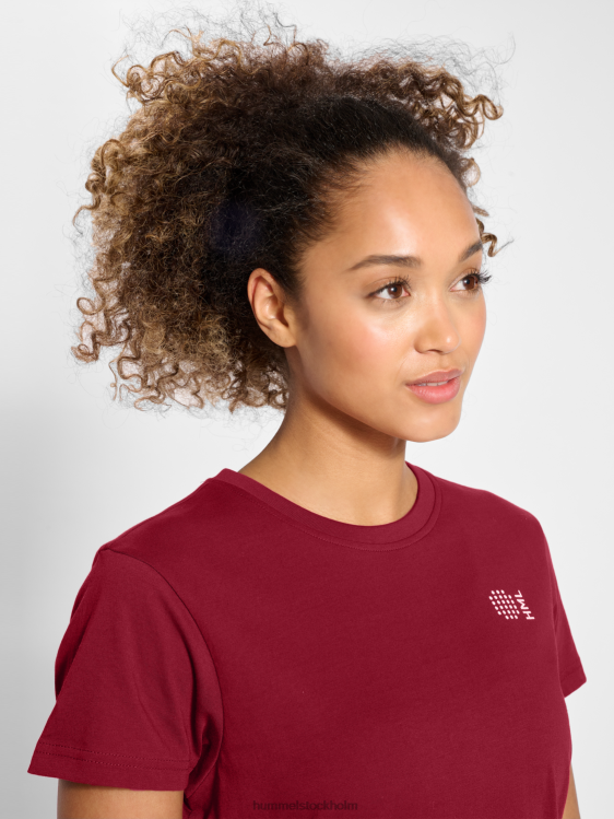 se Hummel kvinnor hmlcourt t-shirt i bomull s/s LL40V2328 \"lätt sportig t-shirt\"