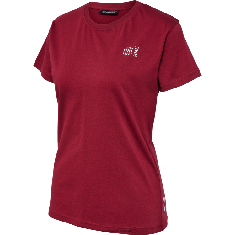 se Hummel kvinnor hmlcourt t-shirt i bomull s/s LL40V2328 \"lätt sportig t-shirt\"