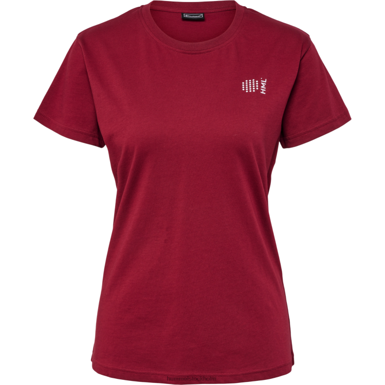 se Hummel kvinnor hmlcourt t-shirt i bomull s/s LL40V2328 \"lätt sportig t-shirt\"