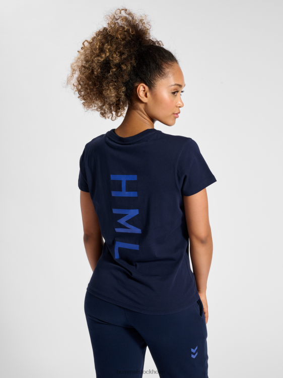 se Hummel kvinnor hmlcourt t-shirt i bomull s/s LL40V2334 \"lätt sportig t-shirt\"