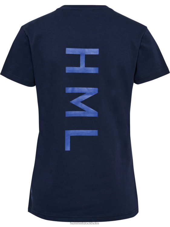 se Hummel kvinnor hmlcourt t-shirt i bomull s/s LL40V2334 \"lätt sportig t-shirt\"