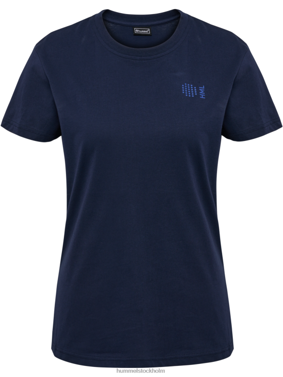 se Hummel kvinnor hmlcourt t-shirt i bomull s/s LL40V2334 \"lätt sportig t-shirt\"