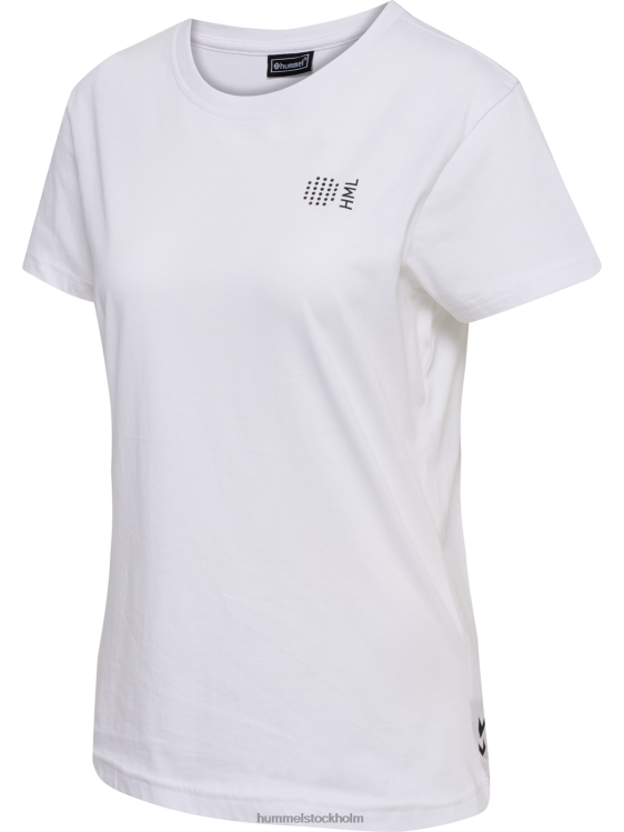 se Hummel kvinnor hmlcourt t-shirt i bomull s/s LL40V2431 \"lätt sportig t-shirt\"