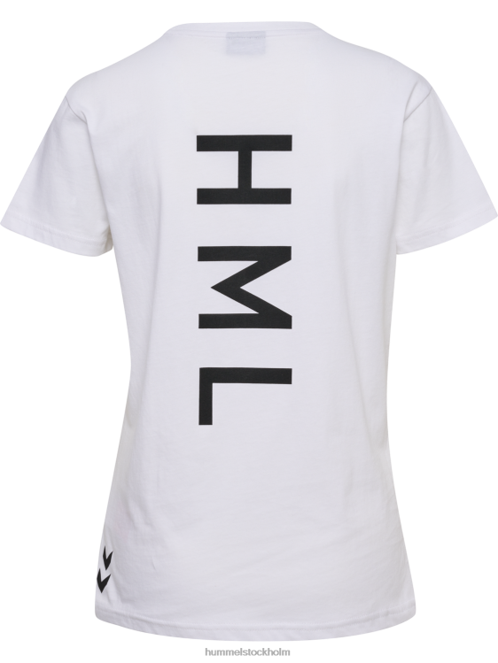 se Hummel kvinnor hmlcourt t-shirt i bomull s/s LL40V2431 \"lätt sportig t-shirt\"