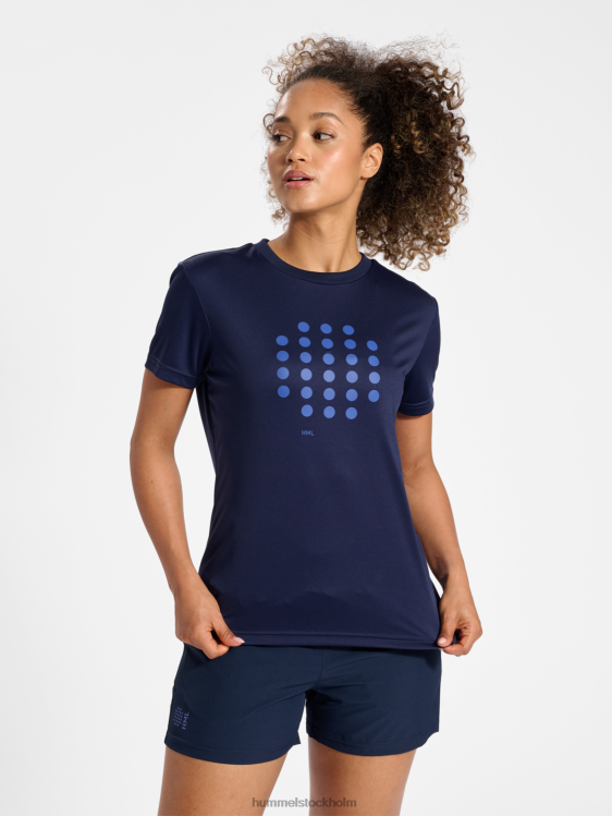 se Hummel kvinnor hmlcourt t-shirt s/s LL40V2366 "sportig t-shirt"