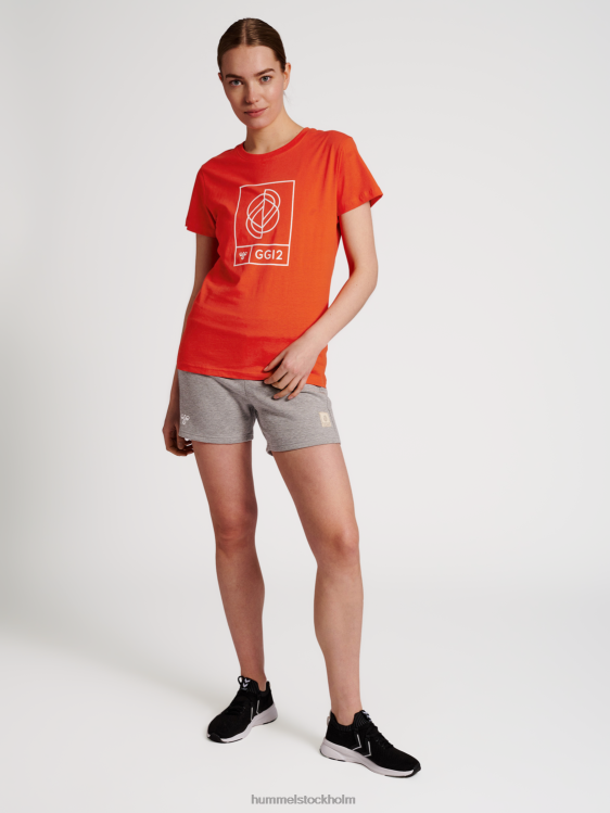 se Hummel kvinnor hmlgg12 t-shirt s/s LL40V3148 \"grafisk t-shirt\"