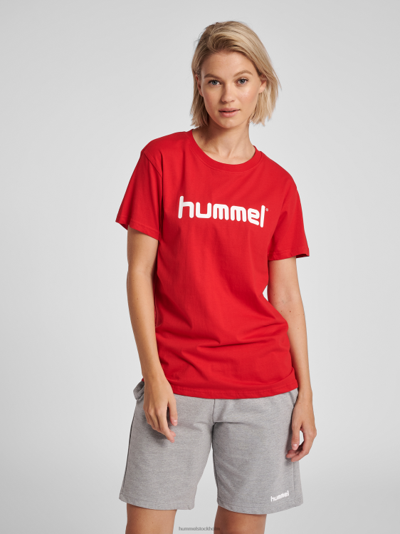 se Hummel kvinnor hmlgo t-shirt med logotyp i bomull s/s LL40V3780 "Kläder"