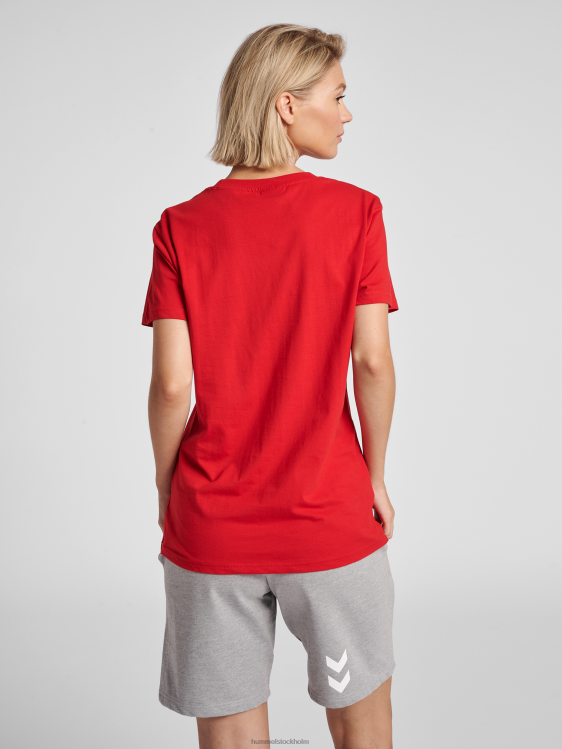 se Hummel kvinnor hmlgo t-shirt med logotyp i bomull s/s LL40V3780 \"Kläder\"