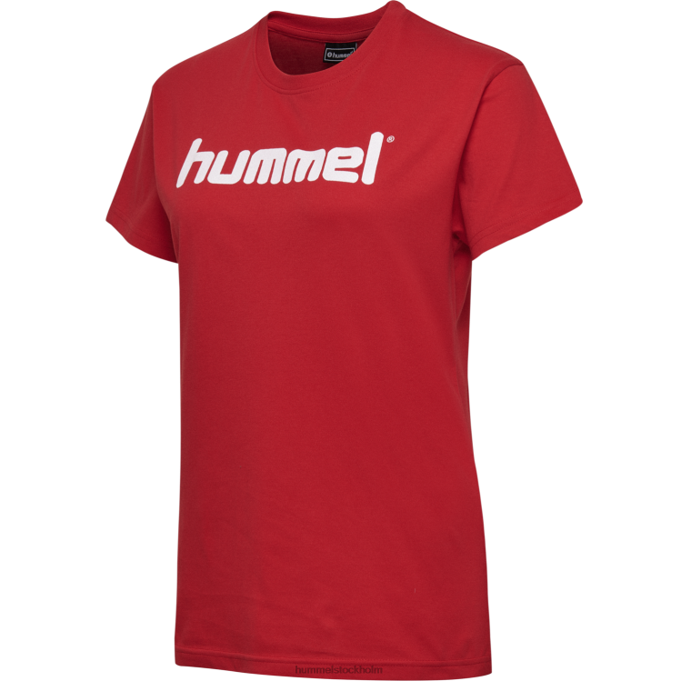se Hummel kvinnor hmlgo t-shirt med logotyp i bomull s/s LL40V3780 \"Kläder\"