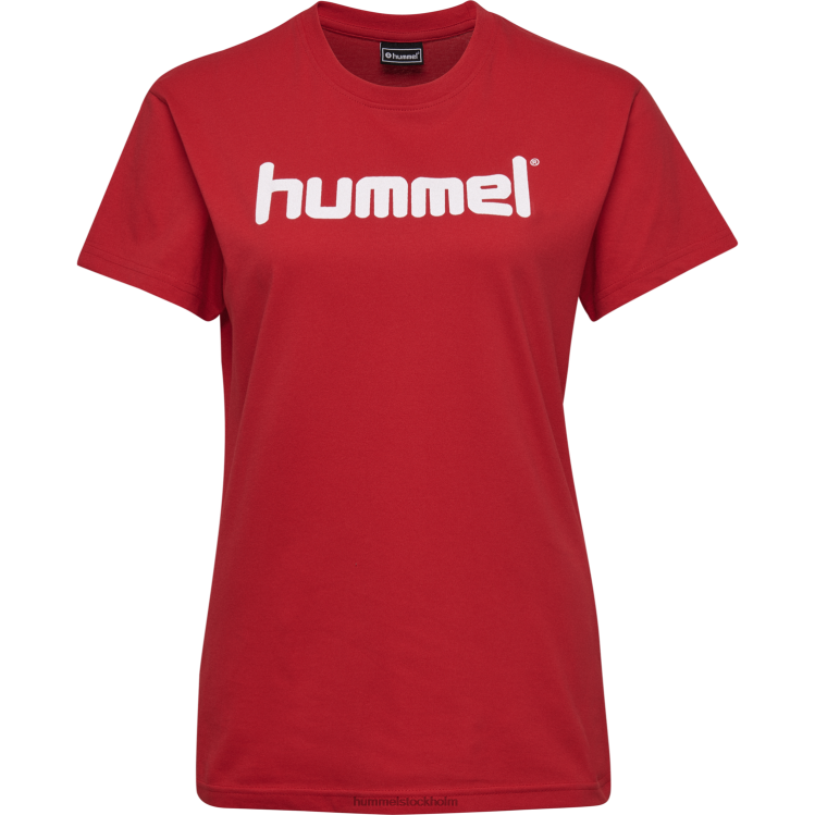se Hummel kvinnor hmlgo t-shirt med logotyp i bomull s/s LL40V3780 \"Kläder\"