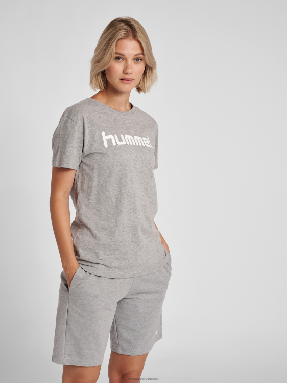 se Hummel kvinnor hmlgo t-shirt med logotyp i bomull s/s LL40V3805 "Kläder"