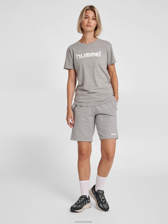 se Hummel kvinnor hmlgo t-shirt med logotyp i bomull s/s LL40V3805 \"Kläder\"