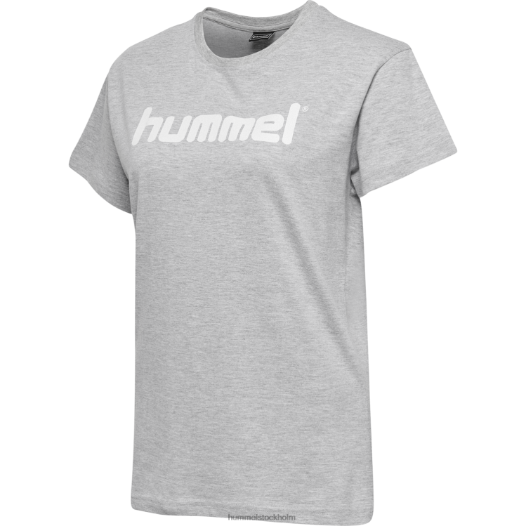 se Hummel kvinnor hmlgo t-shirt med logotyp i bomull s/s LL40V3805 \"Kläder\"