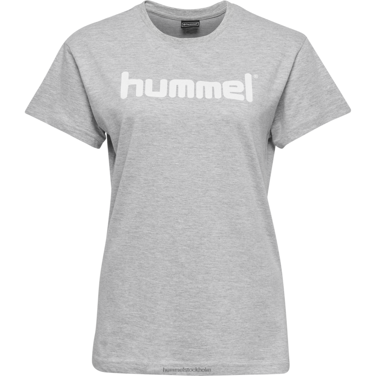 se Hummel kvinnor hmlgo t-shirt med logotyp i bomull s/s LL40V3805 \"Kläder\"