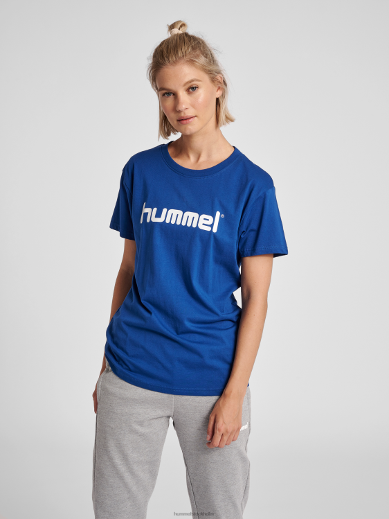 se Hummel kvinnor hmlgo t-shirt med logotyp i bomull s/s LL40V3809 "Kläder"